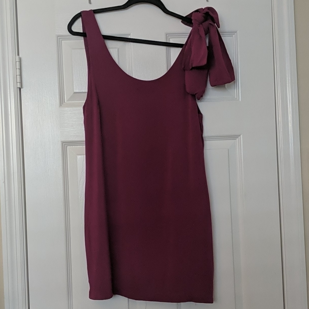 FAB'RIK Tie Shoulder Mini Dress